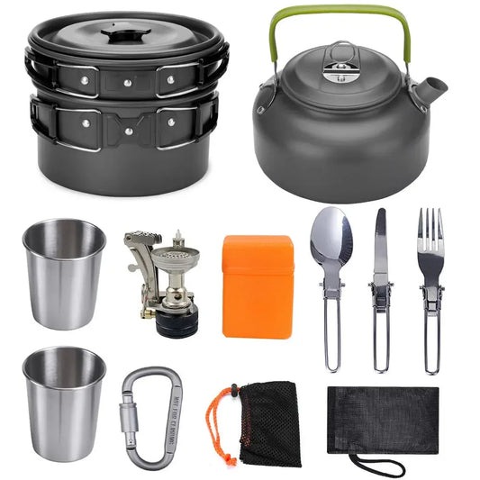 Portable Camping Cookware – Lightweight and Durable Cooking Set for Outdoor Adventures - Wayn Shopping