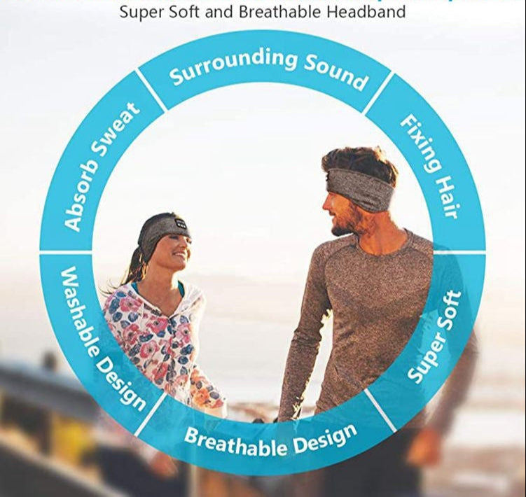 Wireless Bluetooth Sleeping Headphones Headband – Relax, Sleep, and Move in Comfort