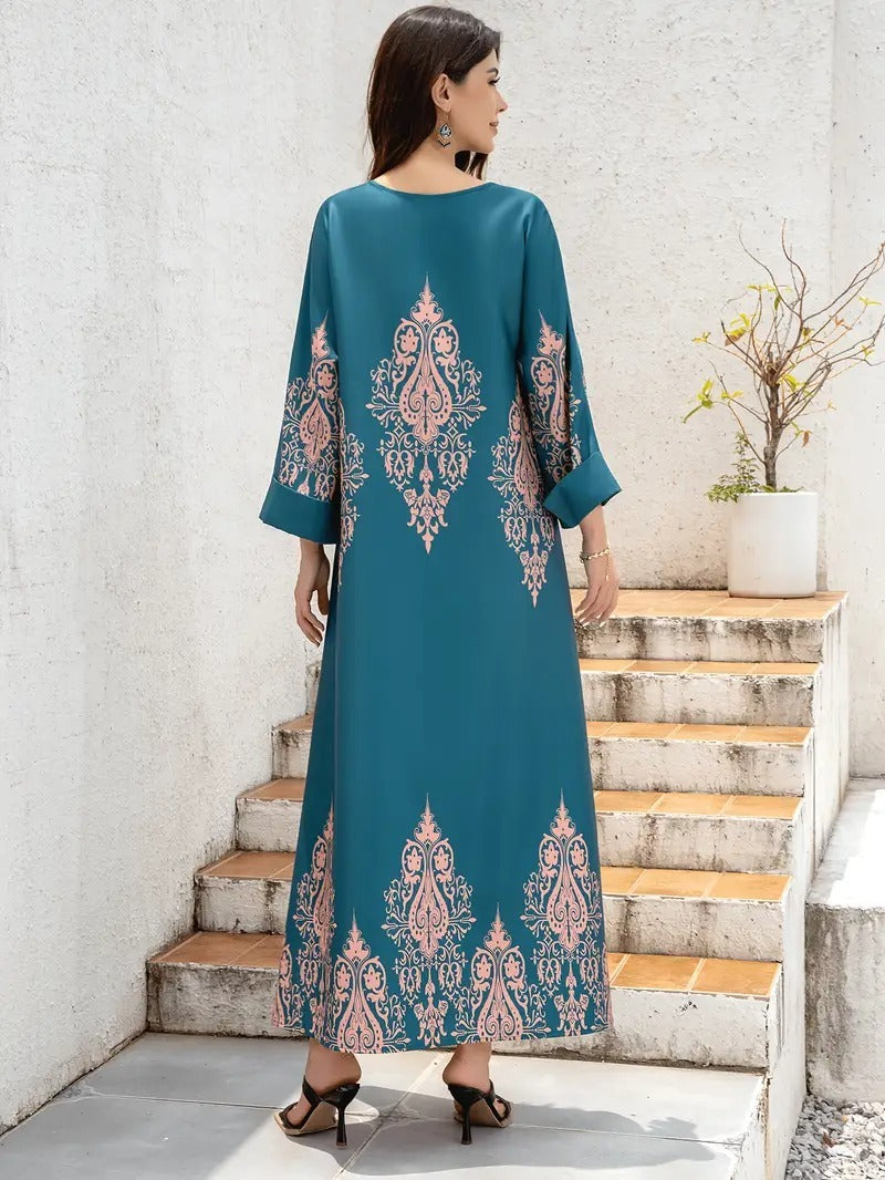 Ramadan bold printed Kaftan