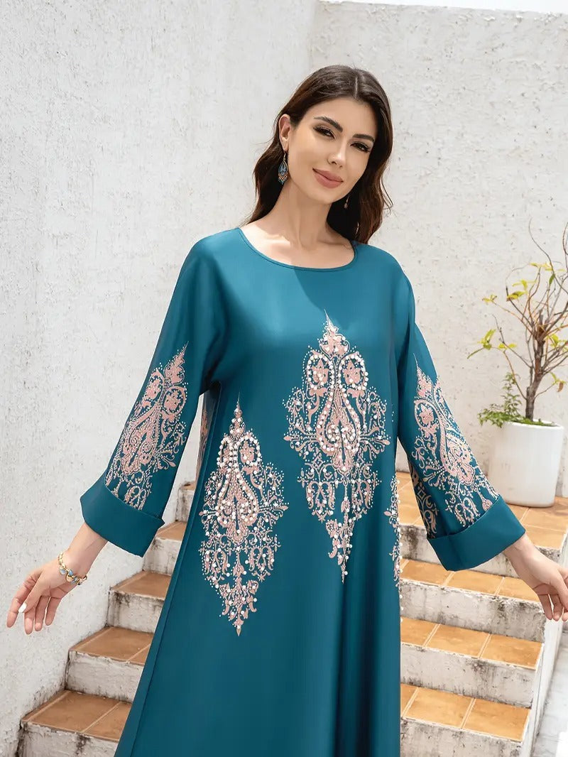 Ramadan bold printed Kaftan