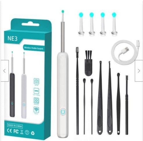 NE3 Ear Cleaning Kit with Camera and LED - Wireless Ear Wax Removal for iPhone