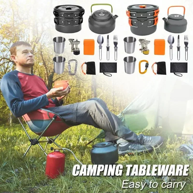 Portable Camping Cookware – Lightweight and Durable Cooking Set for Outdoor Adventures - Wayn Shopping