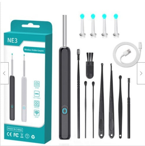 NE3 Ear Cleaning Kit with Camera and LED - Wireless Ear Wax Removal for iPhone
