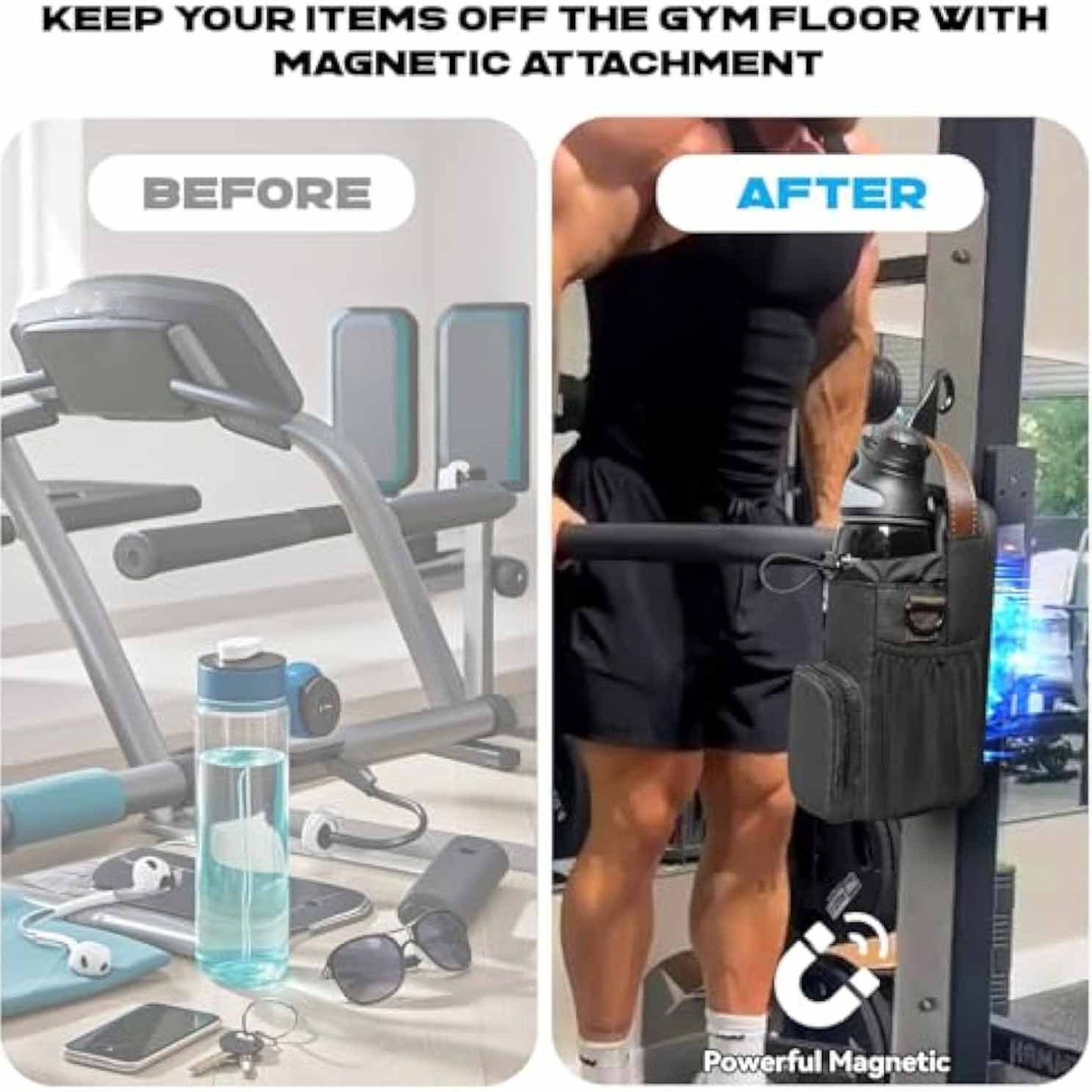 Waterproof Gym Water Bottle Rack Sport Bag