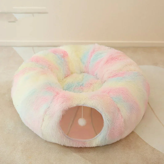 Tunnel Plush Cat Nest - Wayn Shopping