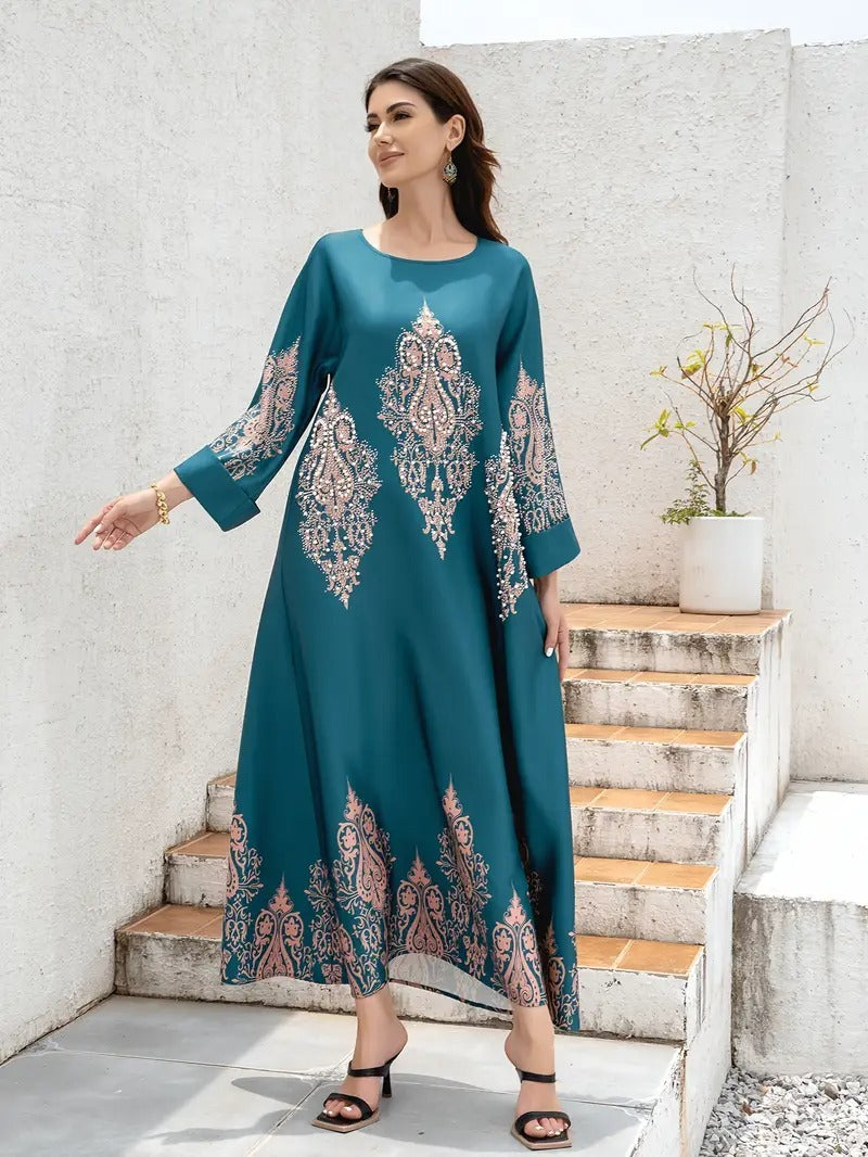 Ramadan bold printed Kaftan