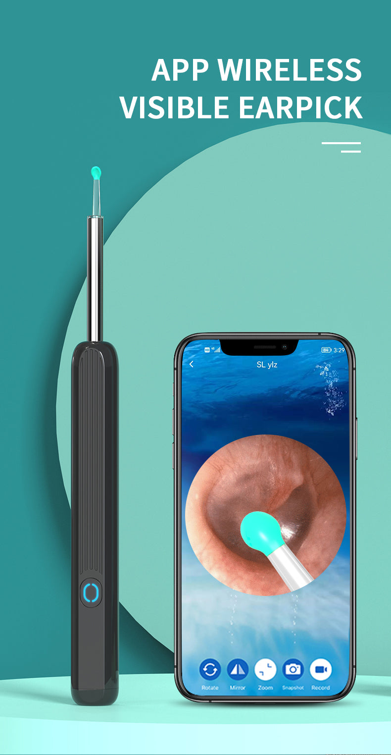 NE3 Ear Cleaning Kit with Camera and LED - Wireless Ear Wax Removal for iPhone