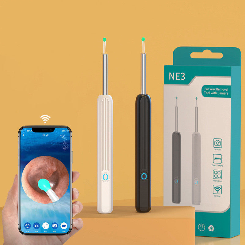 NE3 Ear Cleaning Kit with Camera and LED - Wireless Ear Wax Removal for iPhone
