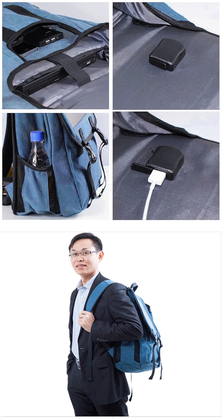 Solar Charging Multifunctional Wear-resistant Large Capacity Outdoor Computer Bag