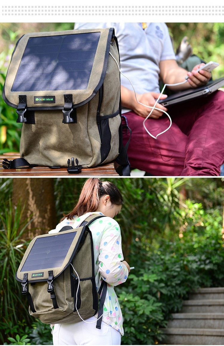 Solar Charging Multifunctional Wear-resistant Large Capacity Outdoor Computer Bag