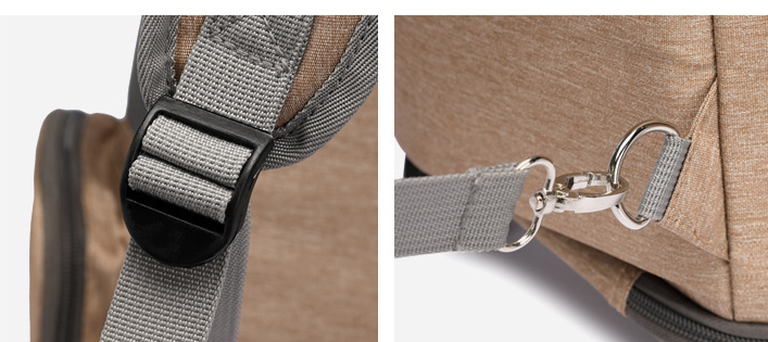 Portable Folding Trolley Pet Backpack With Universal Wheel Trolley Pet Bag