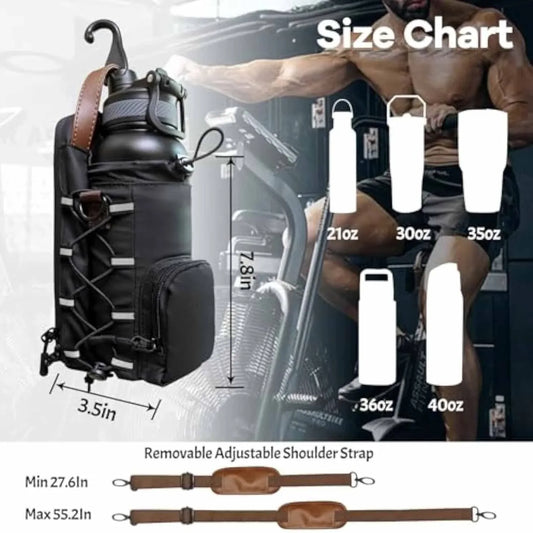 Waterproof Gym Water Bottle Rack Sport Bag - Wayn Shopping
