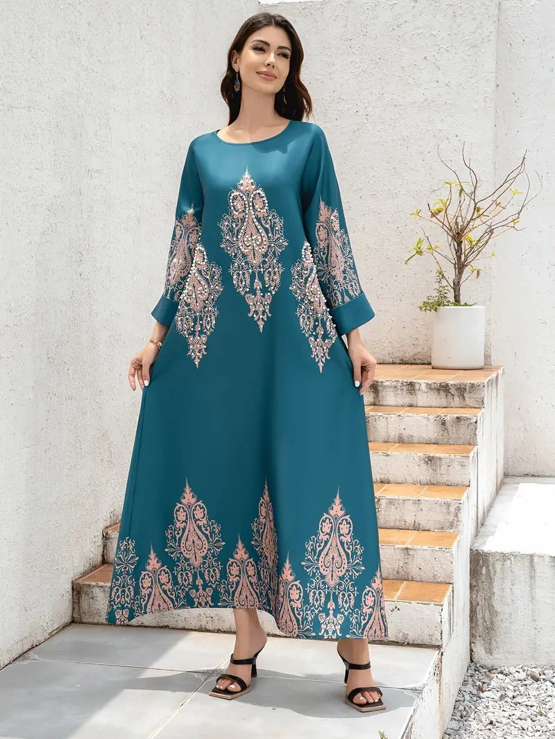 Ramadan bold printed Kaftan