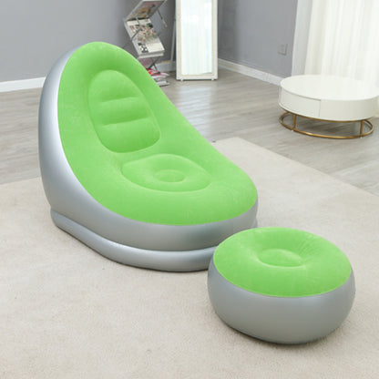 Thicker Inflatable Lazy Sofa with Band and Footstool – Ultimate Comfort Anywhere