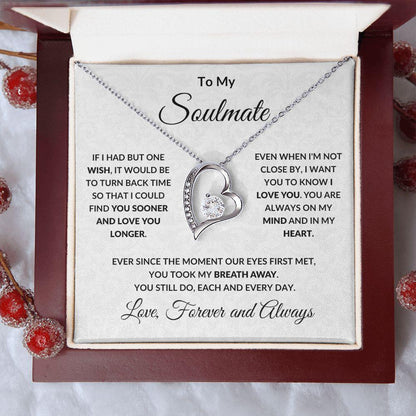 To My Soulmate Forever Love Necklace – Stainless Steel Romantic Gift - Product Image 8