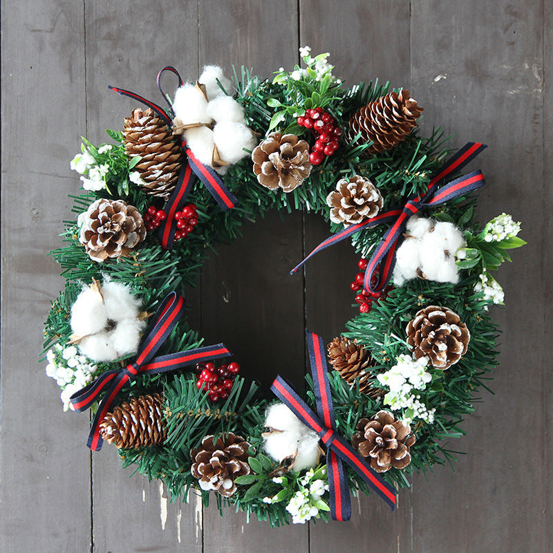 Christmas Decoration Door Hanging Rattan Circle Wreath