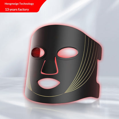 Household Silicone Red-light LED Photon Facial Beauty Mask For The Face CJ Dropship