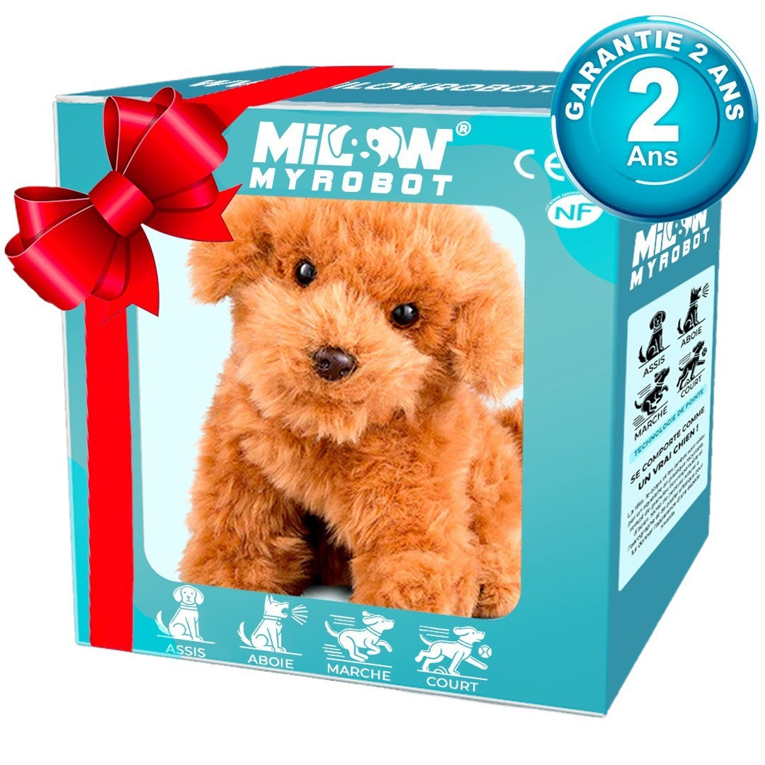 Robot Puppy Short Plush Doll – Soft Interactive Dog Toy Plush for Kids & Gifts - Wayn Shopping