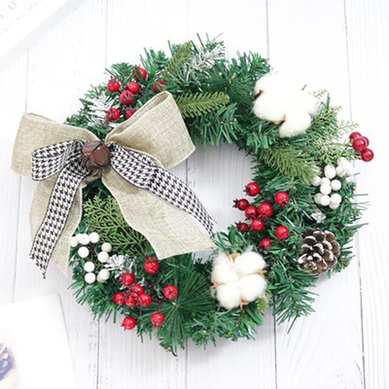 Christmas Decoration Door Hanging Rattan Circle Wreath