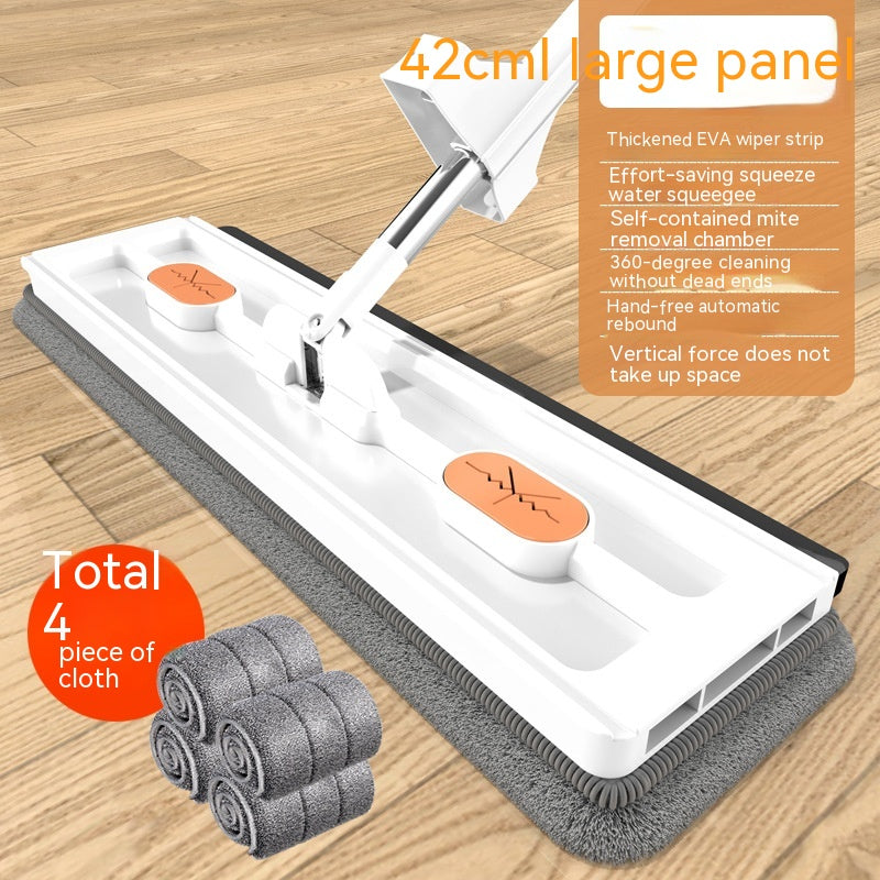 New Style Large Flat Mop with Stainless Steel Handle – 360° Rotating, Self-Wringing Floor Cleaning Mop - Product Image 17