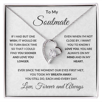 To My Soulmate Forever Love Necklace – Stainless Steel Romantic Gift - Product Image 7