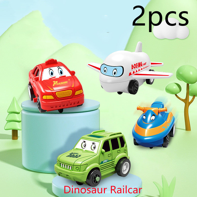 Puzzle Electric Railroad Speeder – DIY Assembly Electric Car Toy with City Scene Construction