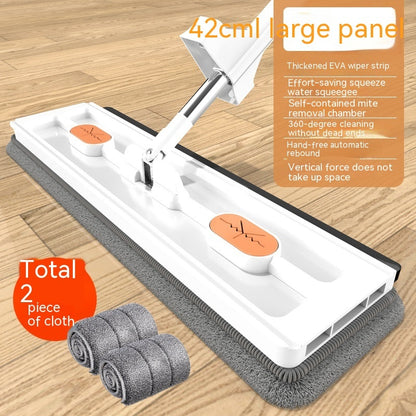 New Style Large Flat Mop with Stainless Steel Handle – 360° Rotating, Self-Wringing Floor Cleaning Mop - Product Image 16