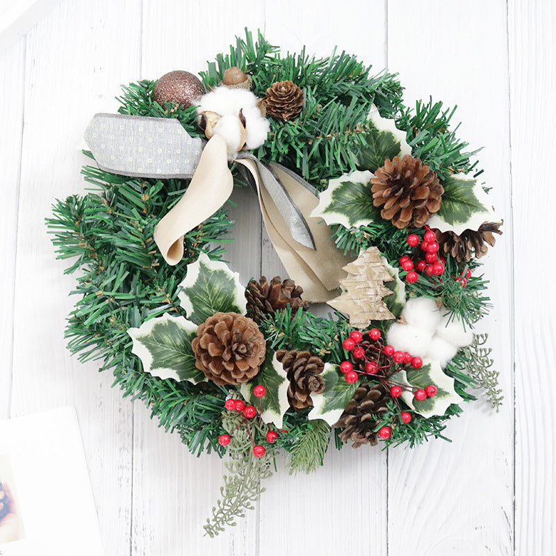 Christmas Decoration Door Hanging Rattan Circle Wreath