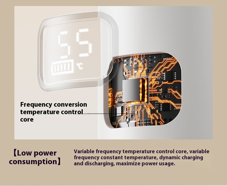 Portable Thermal Flask Milk Modulator Wireless Heating