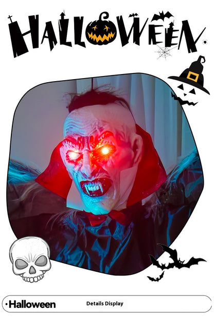 Halloween Big Bat Vampire Pendant – Motion Sensor Luminous Hanging Decoration