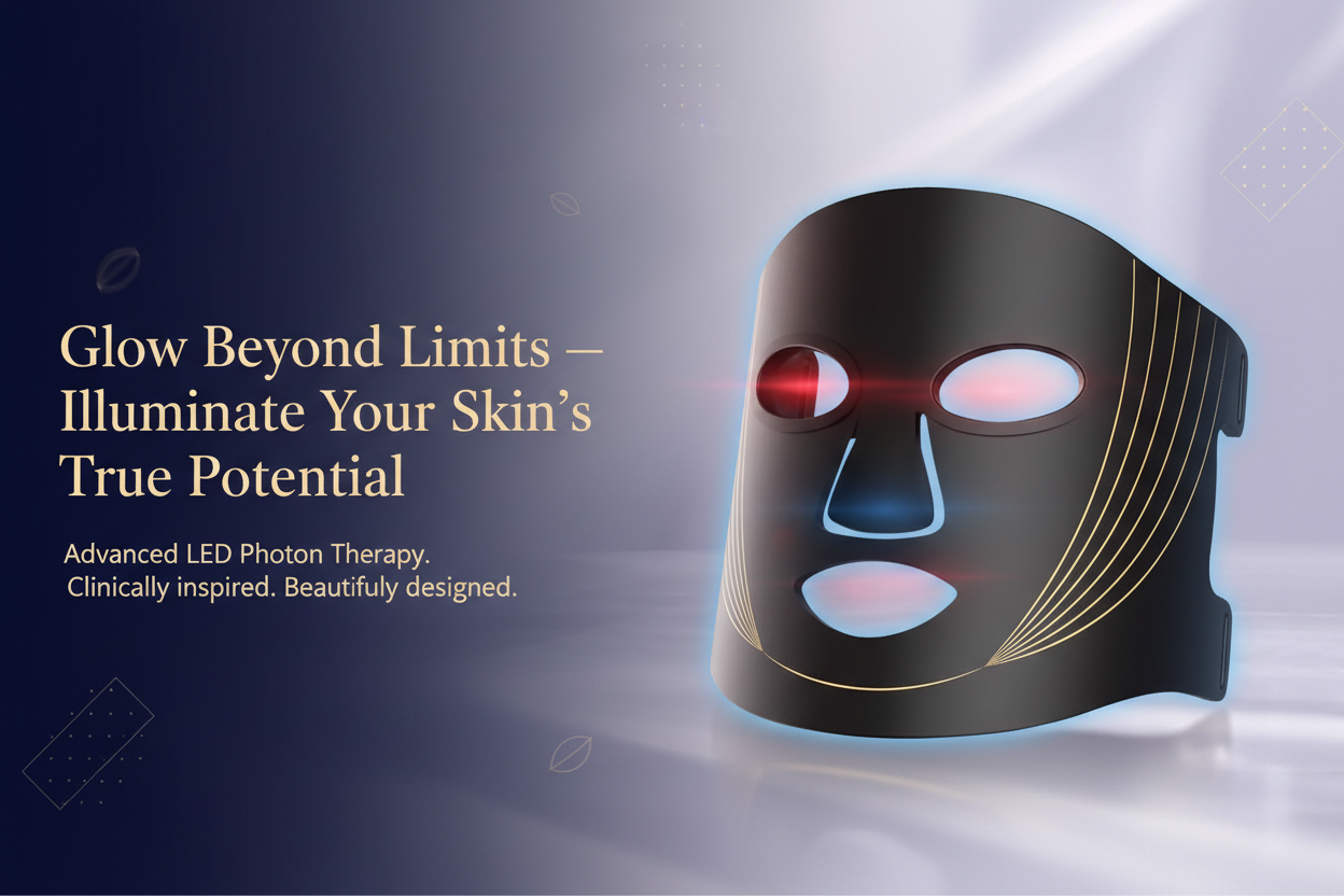 LED Photon Beauty Face Mask Desktop Banner